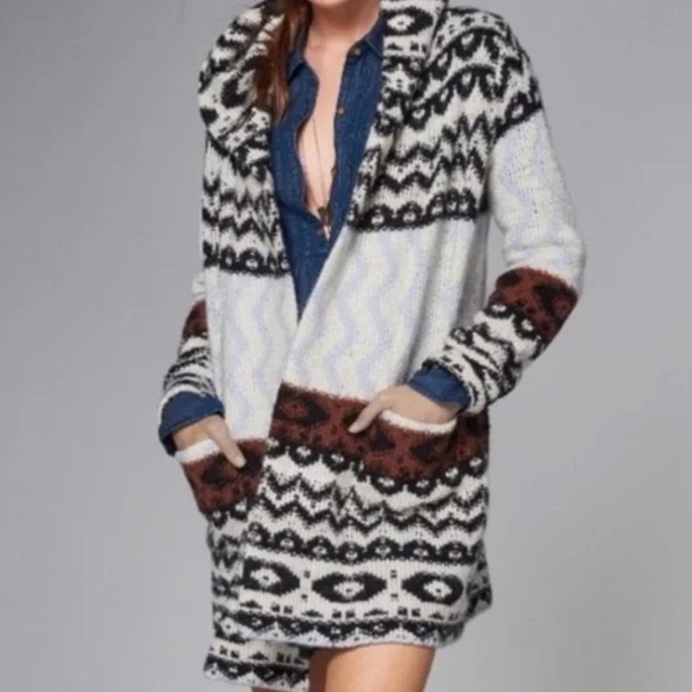 Abercrombie & Fitch Hooded Cozy Cardigan size small